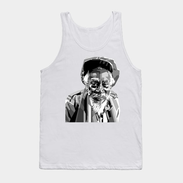 Reggae Song Pop art Grayscale Tank Top by RJWLTG